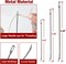 Meat Trussing Needles, Roasting Trussing Needles for Lacing Roast Turkey, Chicken, Pork Skin, Whole Hog, Lamb, and Rotisserie Pig; Two of Each Size 4.9/5.7/7inch, 6pcs in All